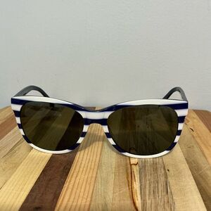 Swiss gear designed for Palm Springs blue and white stripe sunglasses